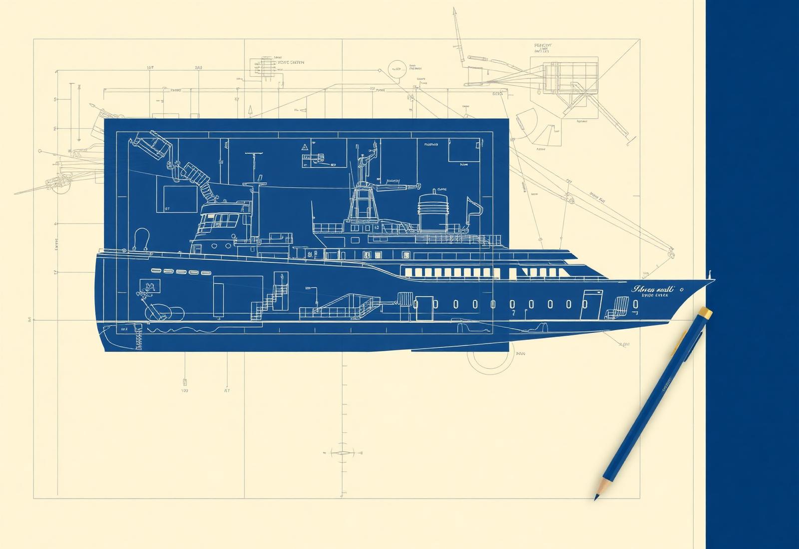Bespoke maritime design blueprint